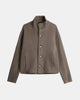 High Collar Wool Jacket - Taupe | Pre Order