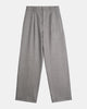 Signature Wool Pleated Trousers - Grey
