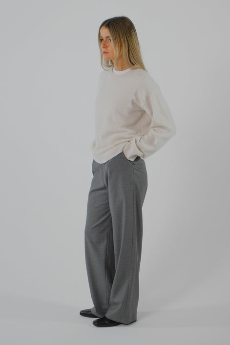 Wool Cashmere Crewneck - Cream | Pre Order