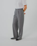 Signature Wool Pleated Trousers - Limited Edition Grey