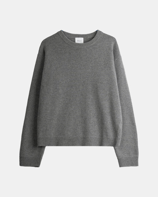 Wool Cashmere Crewneck - Grey
