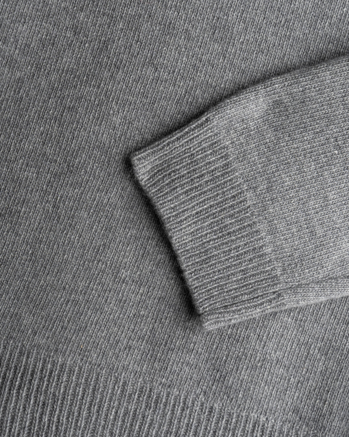 Wool Cashmere Crewneck - Grey