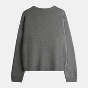 Wool Cashmere Crewneck - Grey