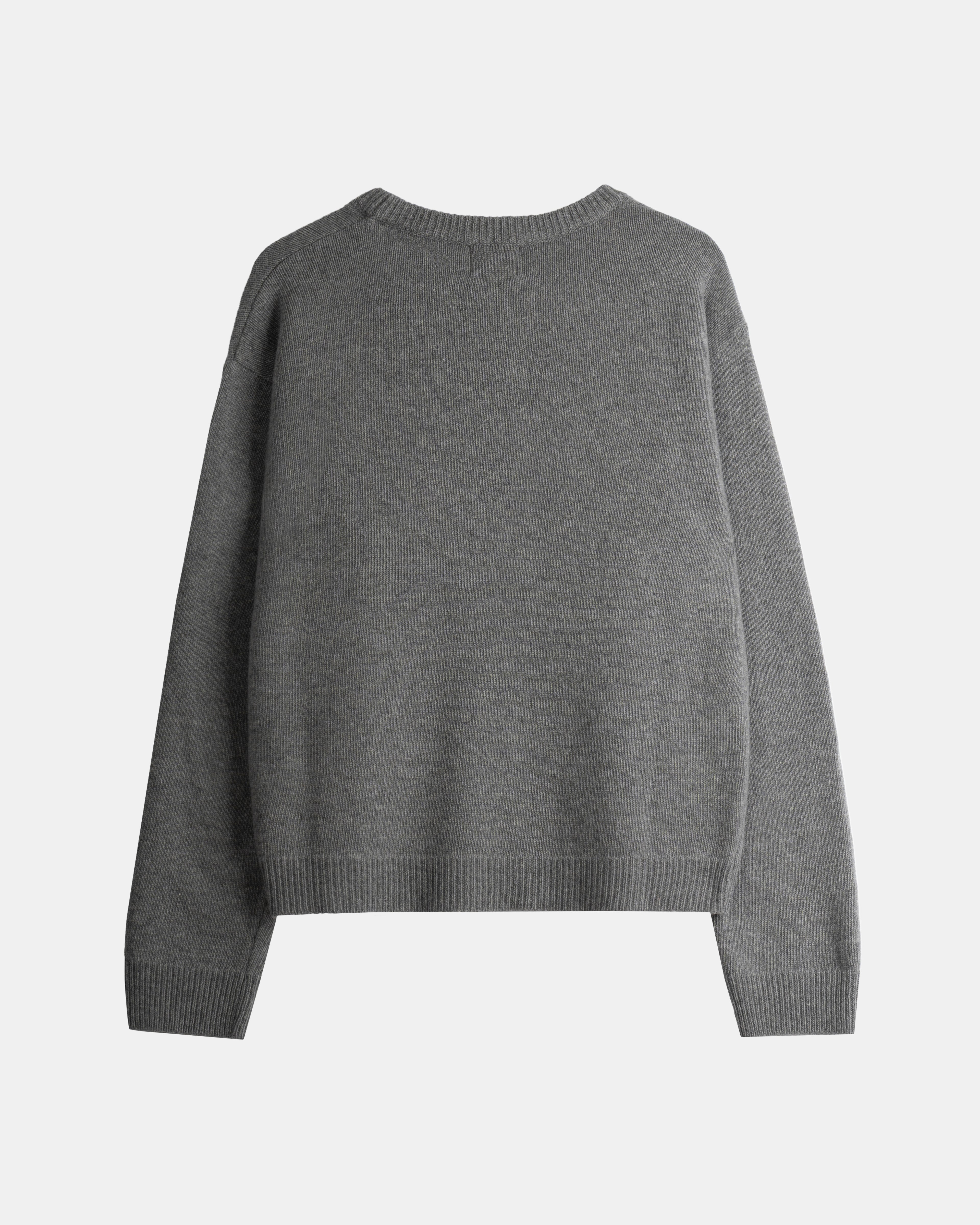 Wool Cashmere Crewneck - Grey | Final Sale