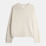 Wool Cashmere Crewneck - Cream