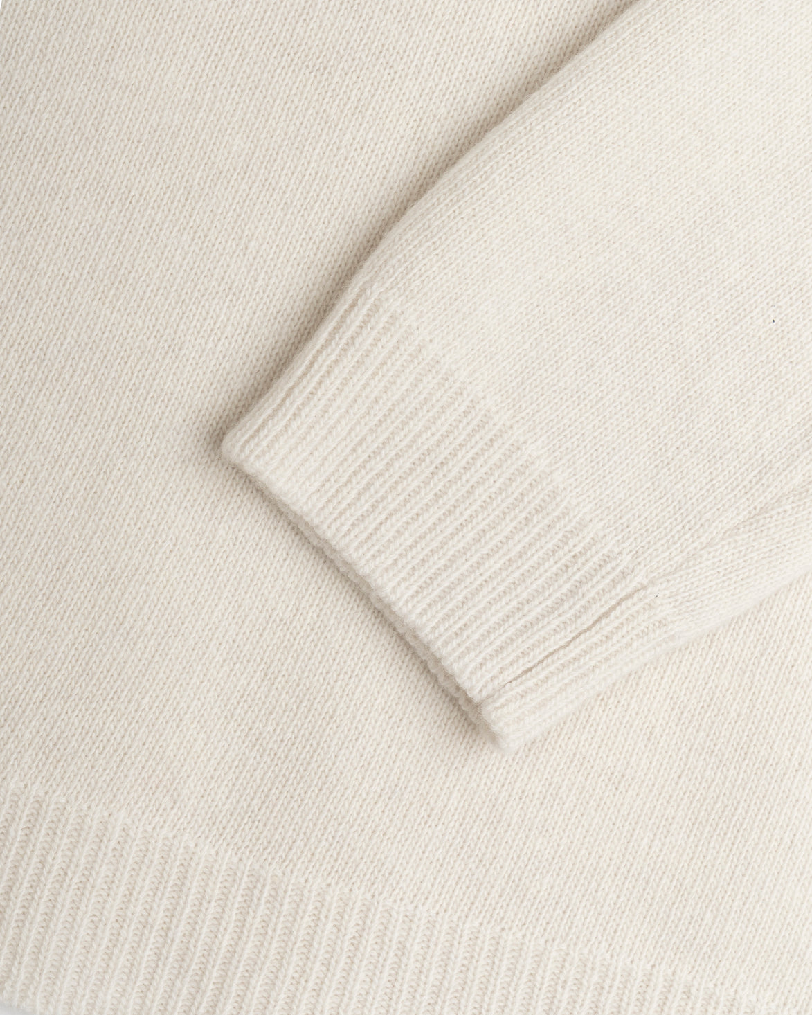 Wool Cashmere Crewneck - Cream