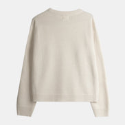 Wool Cashmere Crewneck - Cream