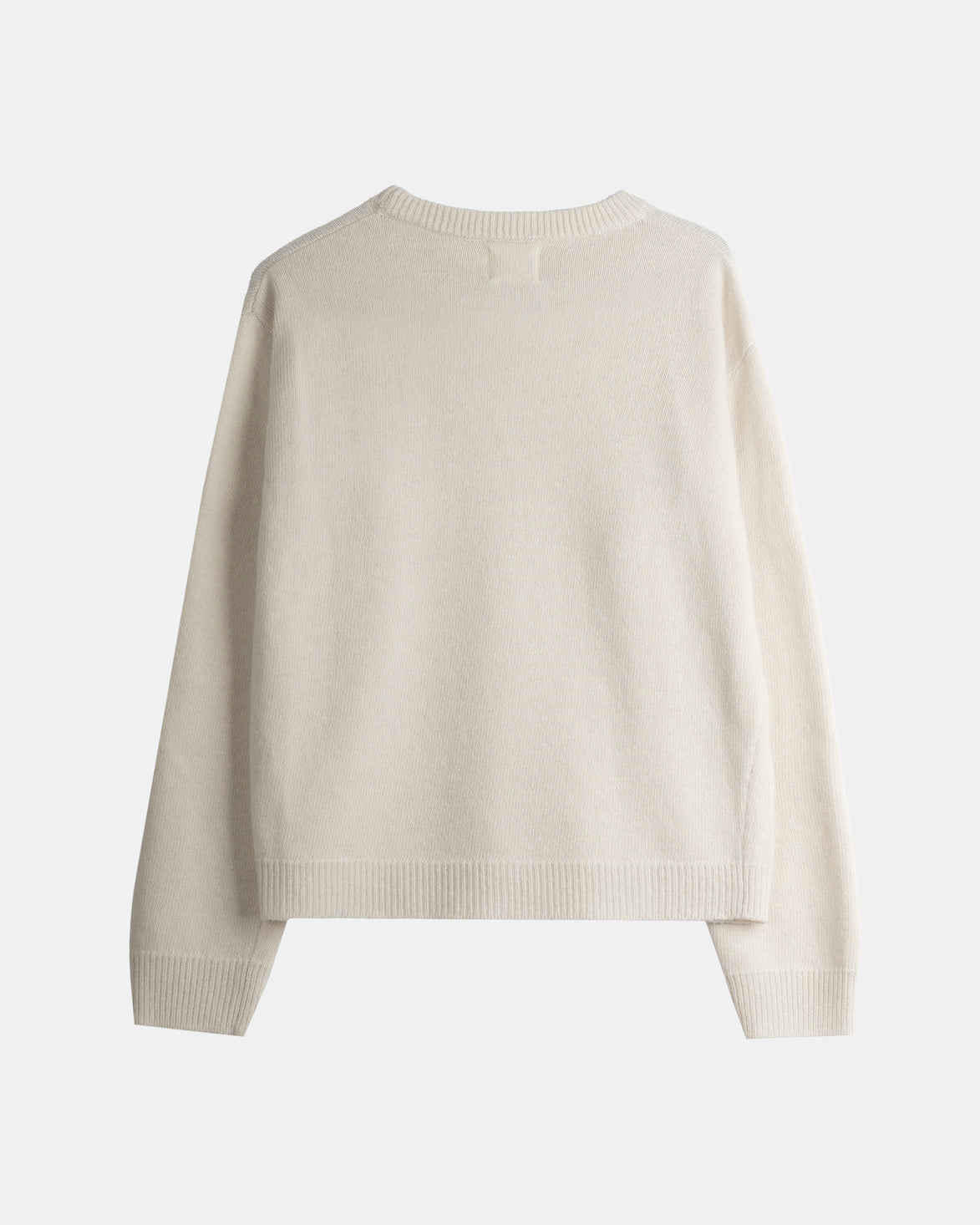 Wool Cashmere Crewneck - Cream
