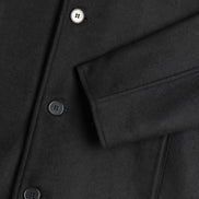 High Collar Wool Jacket - Black | Pre Order