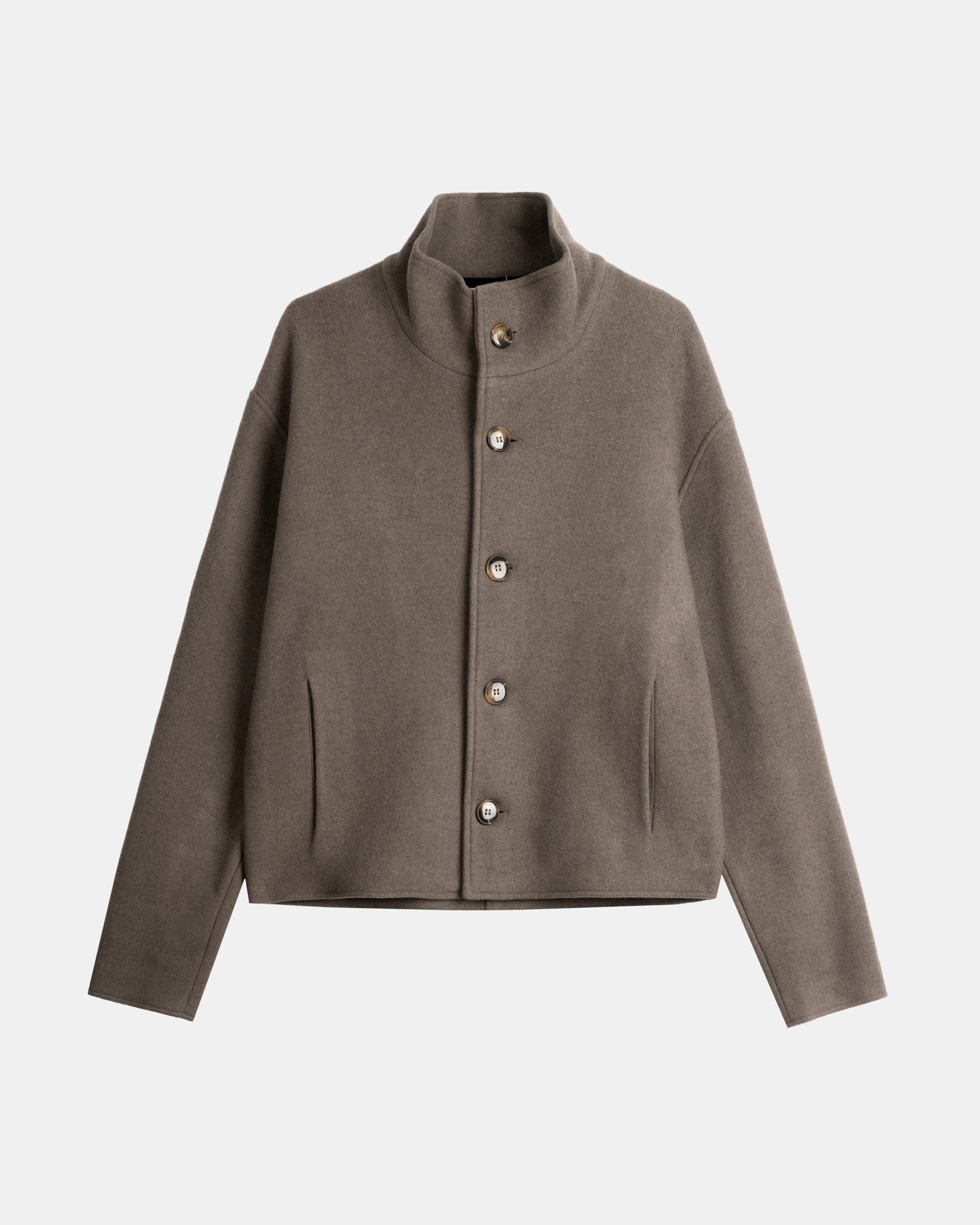 High Collar Wool Jacket - Sample