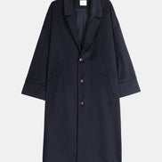 Wool Cashmere Coat - Navy | FINAL SALE