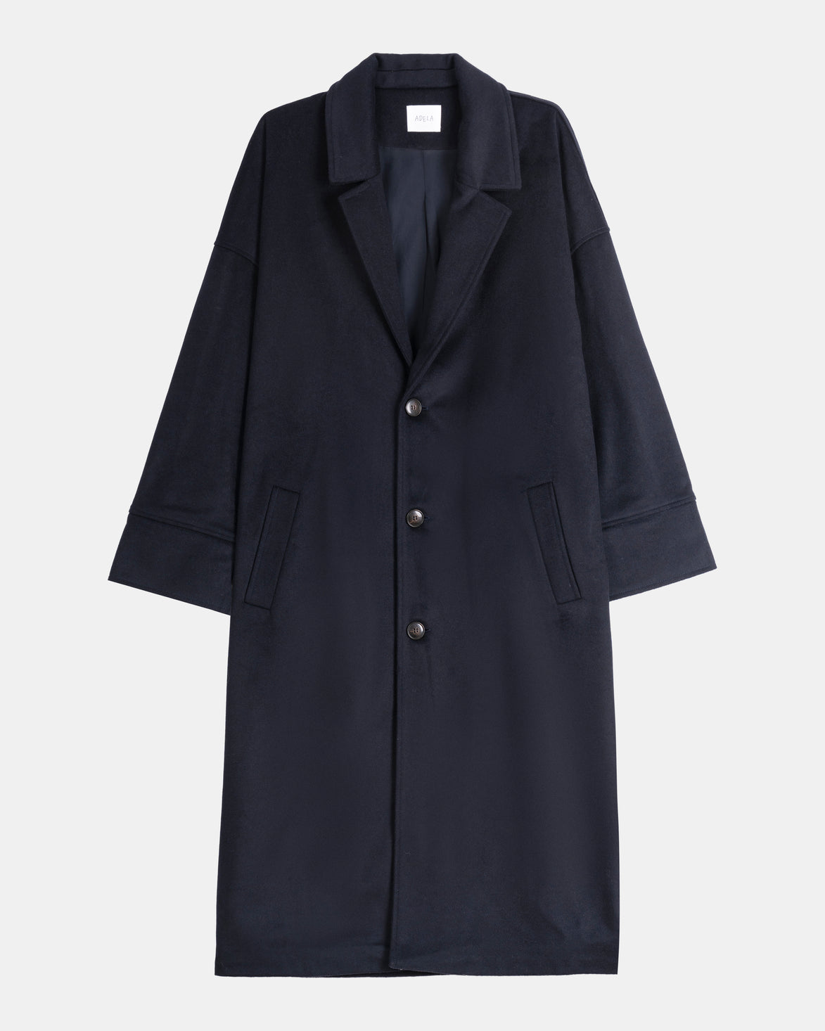 Wool Cashmere Coat - Navy | FINAL SALE