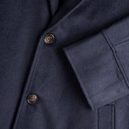 Wool Cashmere Coat - Navy | FINAL SALE