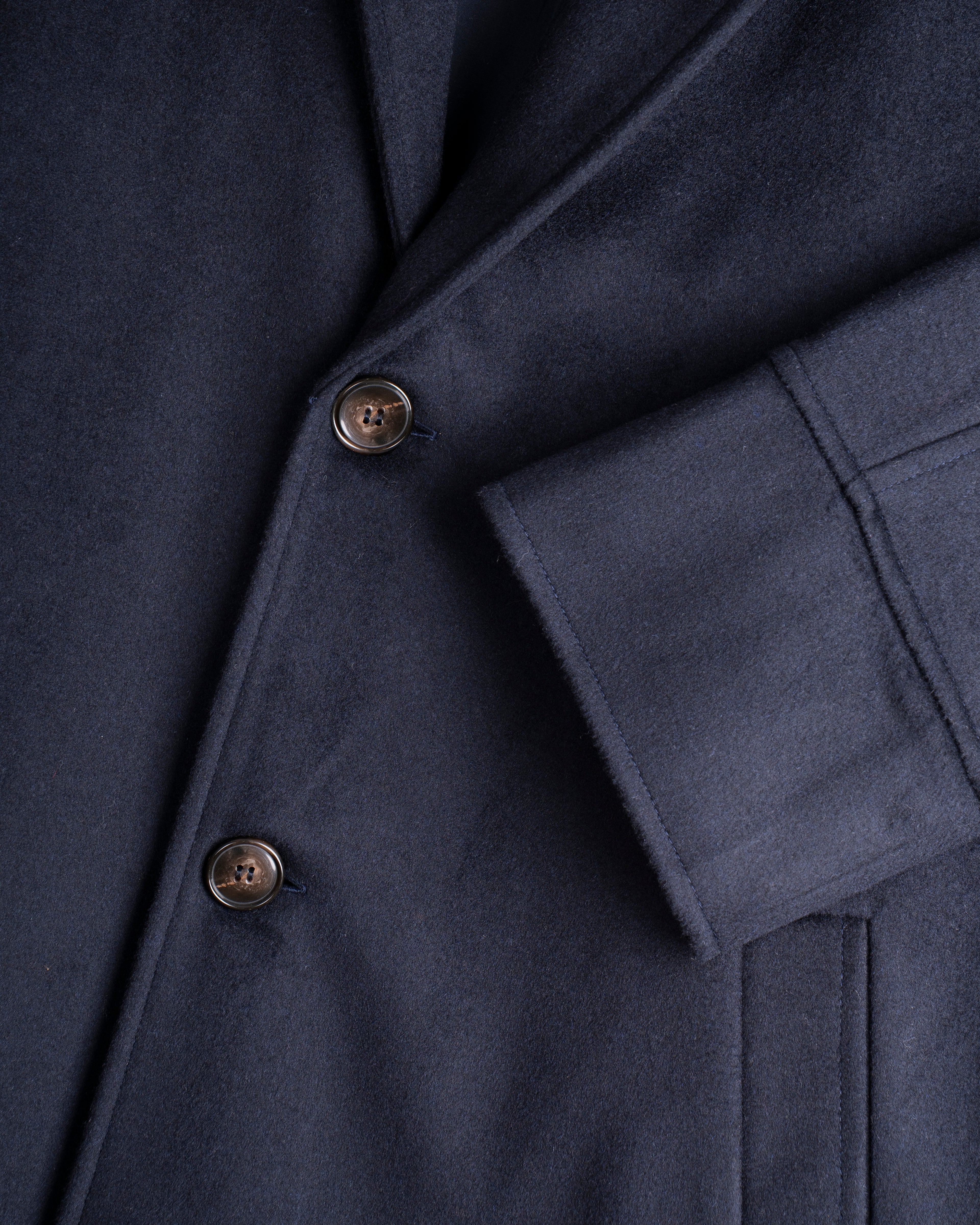 Wool Cashmere Coat - Limited Edition Navy