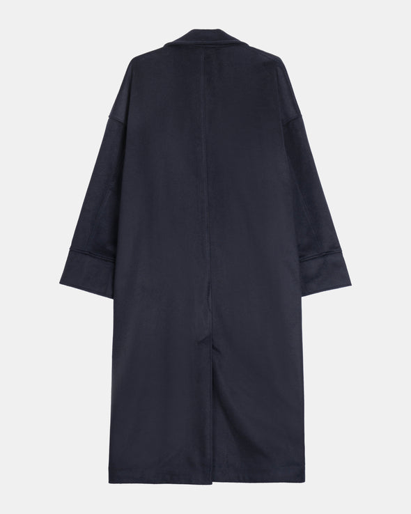 Wool Cashmere Coat - Navy | FINAL SALE
