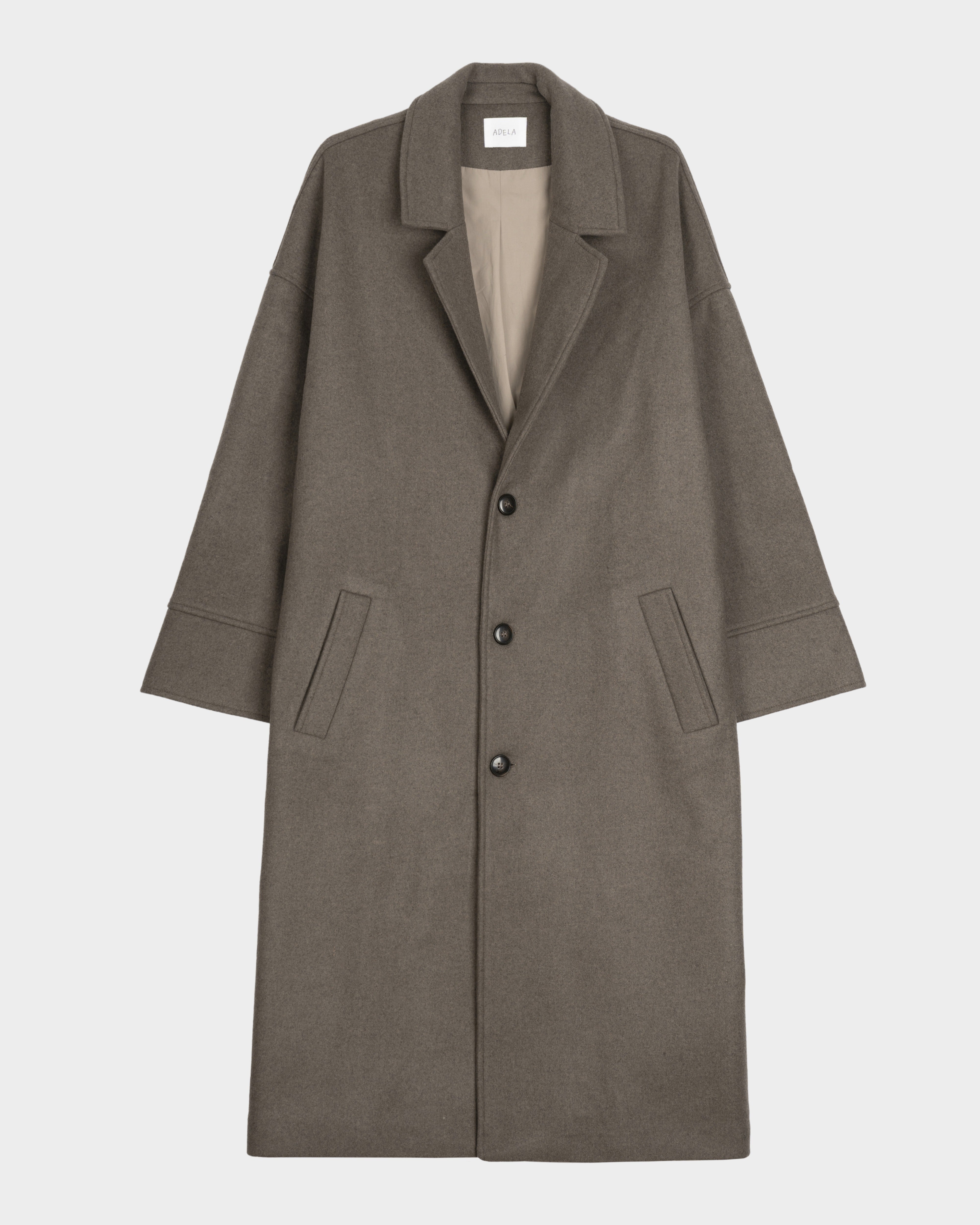 Wool Cashmere Coat - Taupe | FINAL SALE – ADELA THE STUDIO