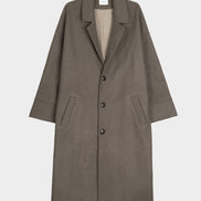 Wool Cashmere Coat - Taupe | FINAL SALE