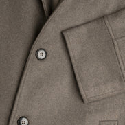 Wool Cashmere Coat - Taupe | FINAL SALE