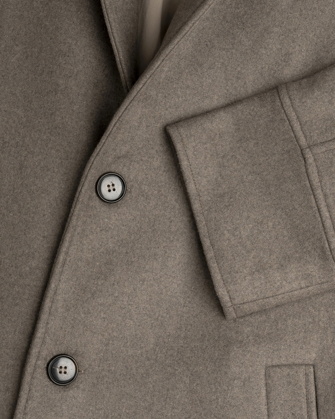Wool Cashmere Coat - Taupe | FINAL SALE