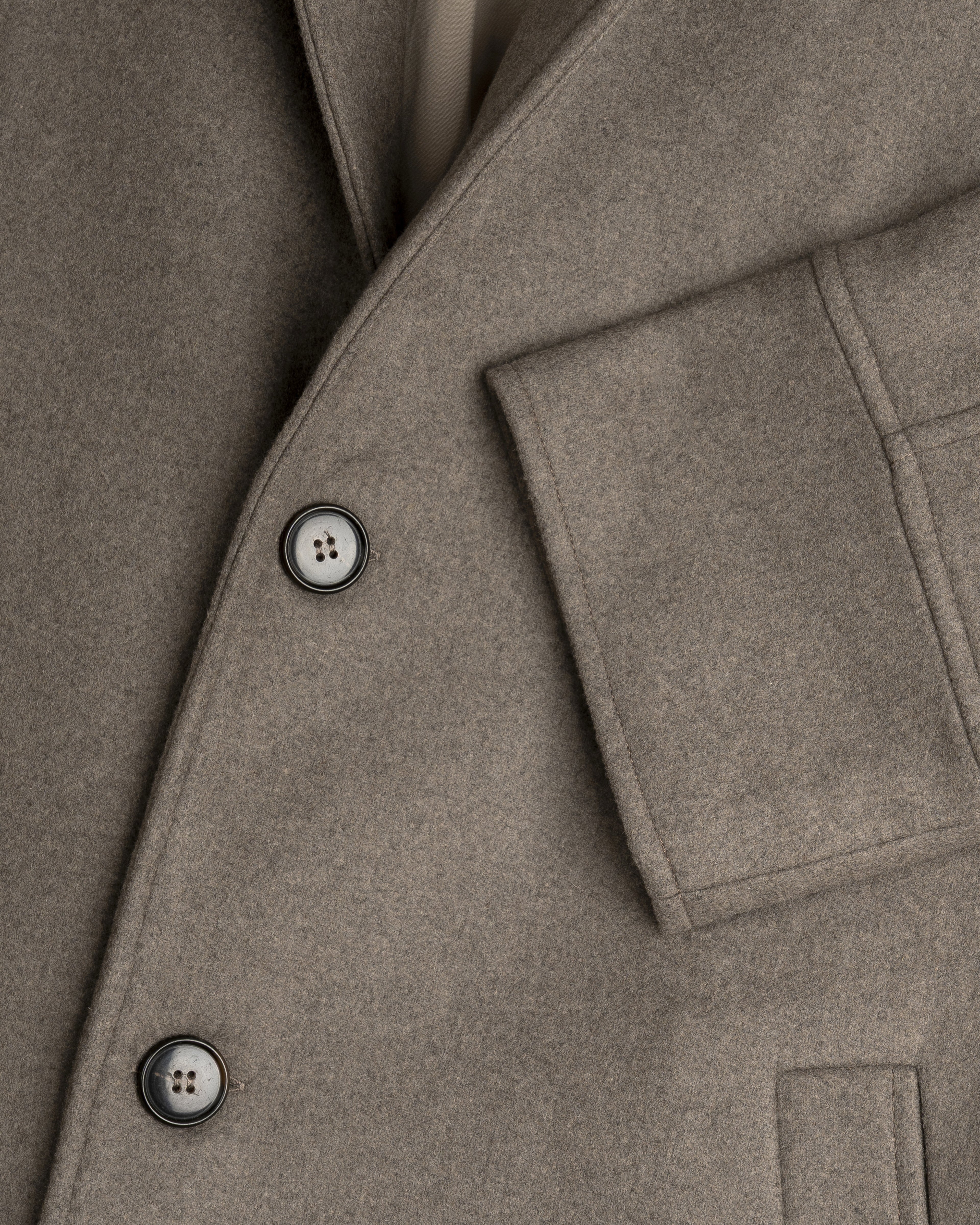 Wool Cashmere Coat - Limited Edition Taupe