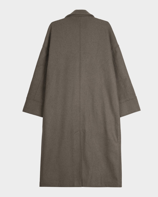 Wool Cashmere Coat - Taupe | FINAL SALE
