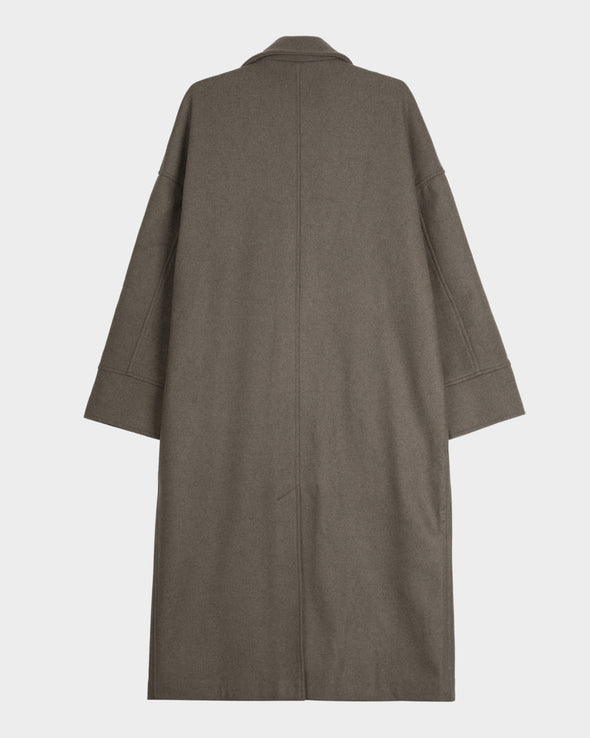 Wool Cashmere Coat - Taupe | FINAL SALE