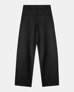 Signature Wool Pleated Trousers - Black
