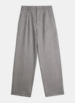 Signature Wool Pleated Trousers - Grey