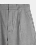 Signature Wool Pleated Trousers - Limited Edition Grey