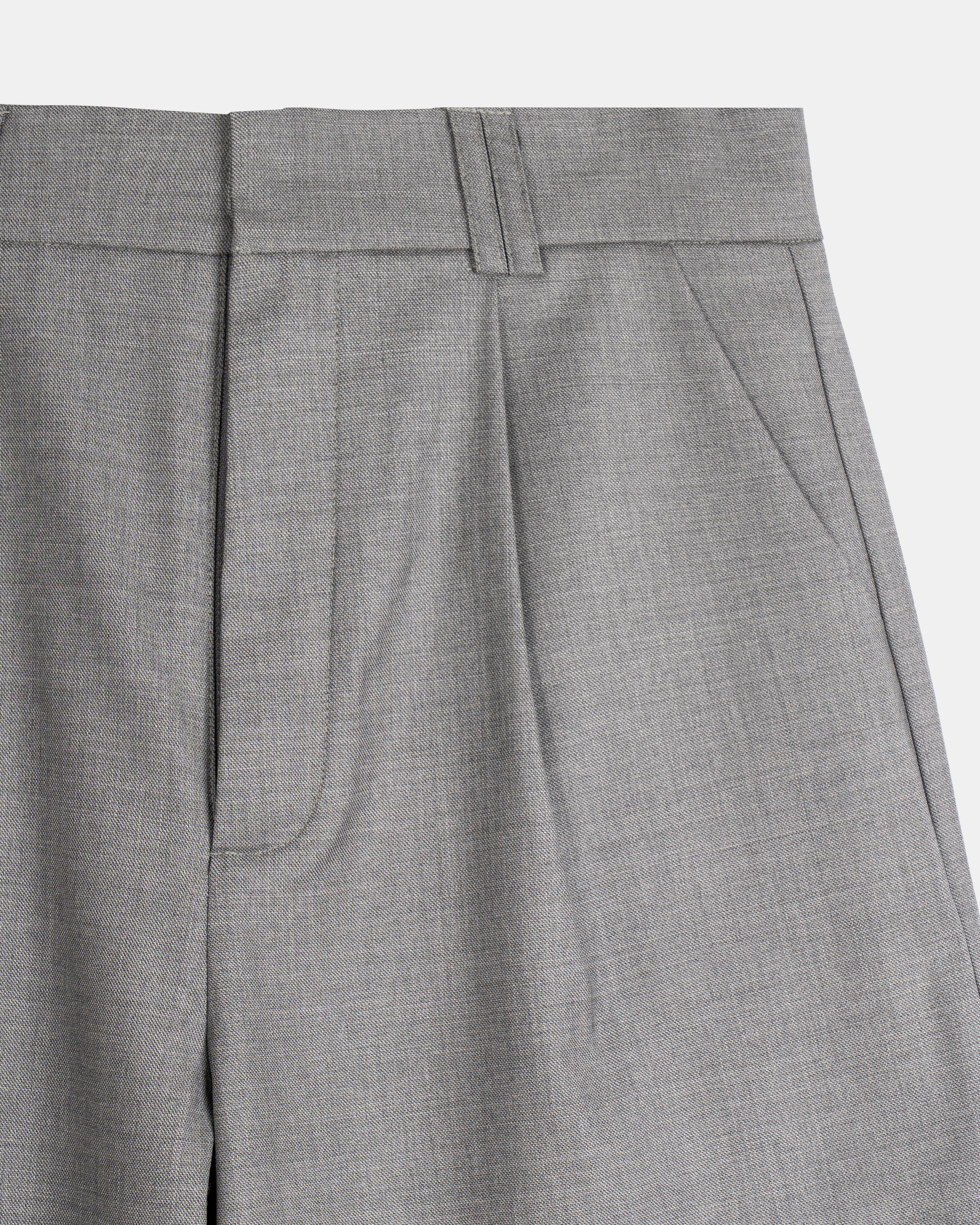 Signature Wool Pleated Trousers - Limited Edition Grey