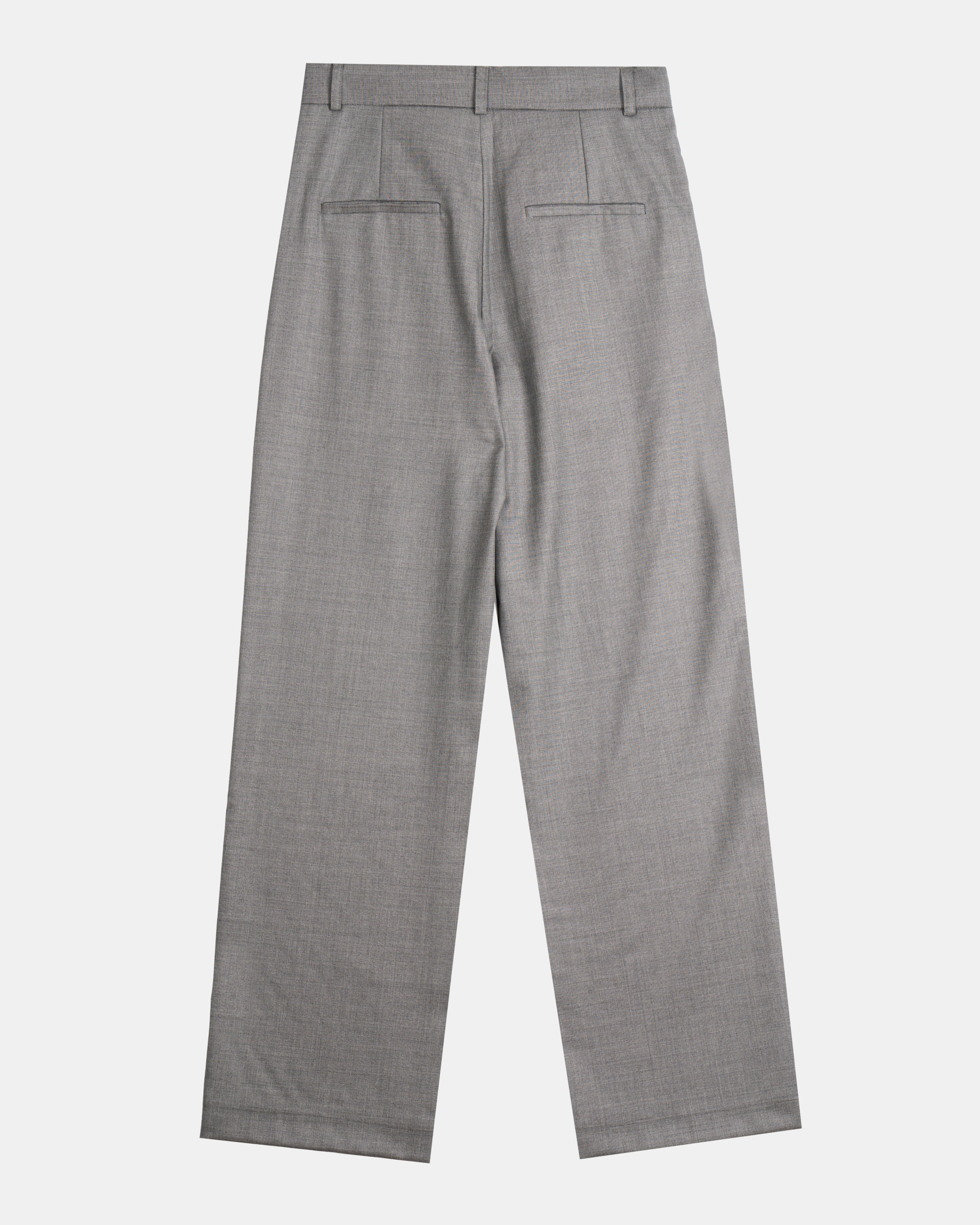 Signature Wool Pleated Trousers - Limited Edition Grey