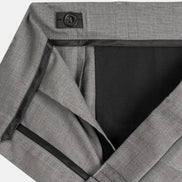 Signature Wool Pleated Trousers - Black