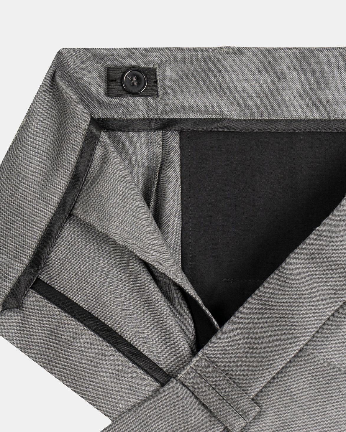 Signature Wool Pleated Trousers - Black