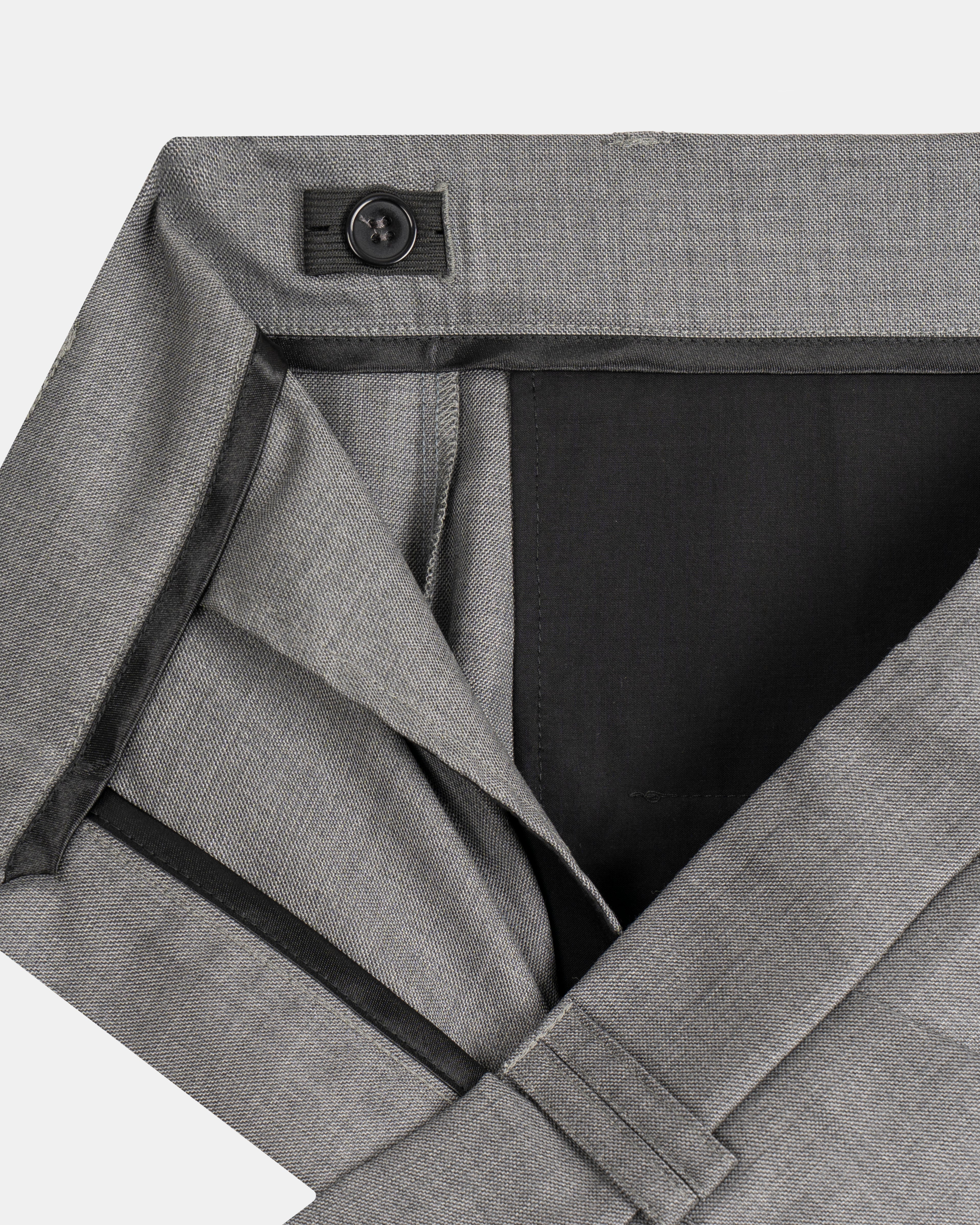 Signature Wool Pleated Trousers - Limited Edition Grey