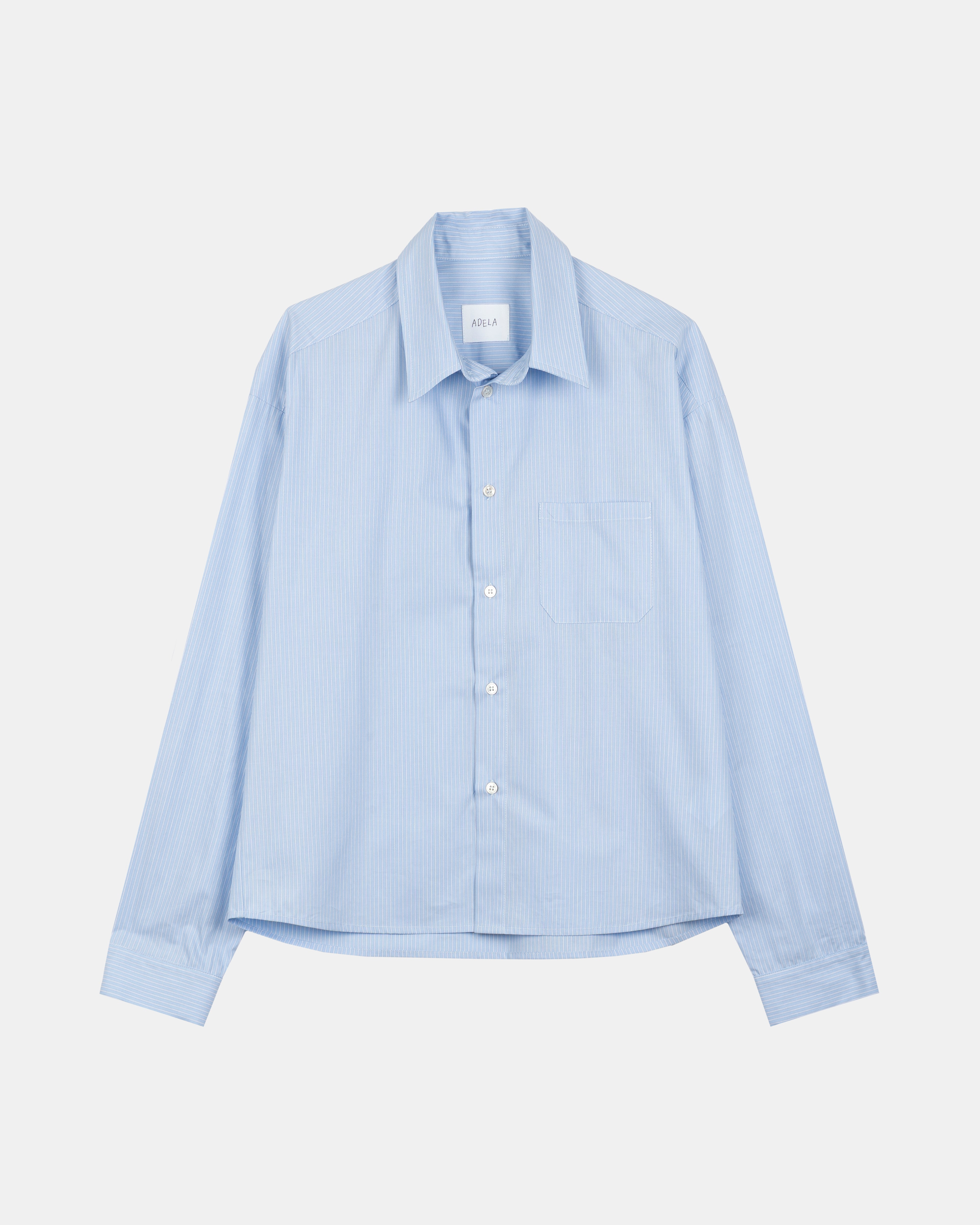 Striped Shirt - Blue – ADELA THE STUDIO
