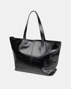 Maxi Leather Tote Bag - Black | Pre Order