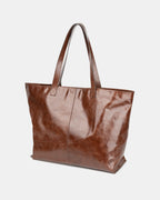 Maxi Leather Tote Bag - Cognac Brown | Pre Order