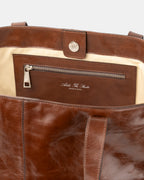 Maxi Leather Tote Bag - Cognac Brown | Pre Order