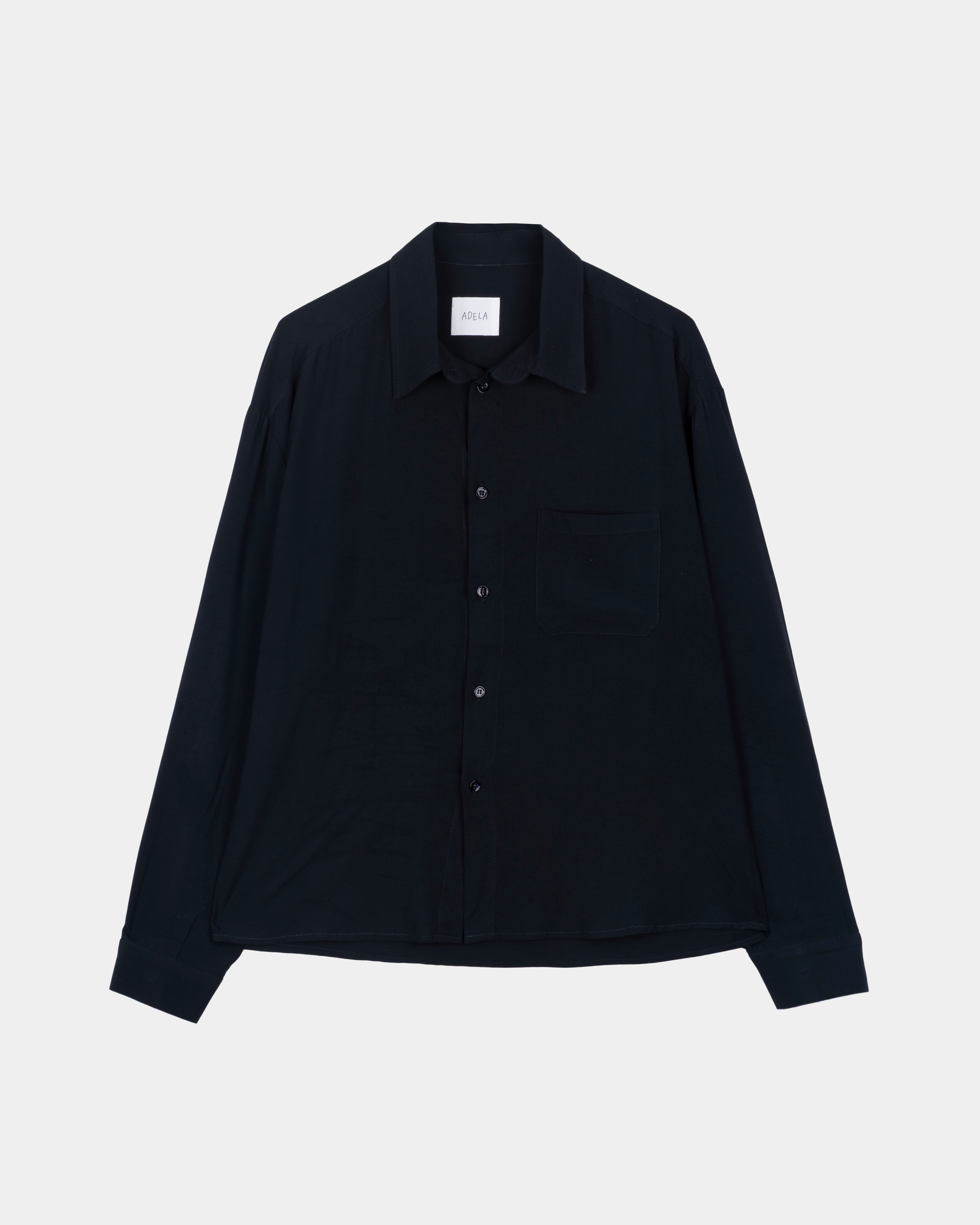 Drape Shirt - Navy