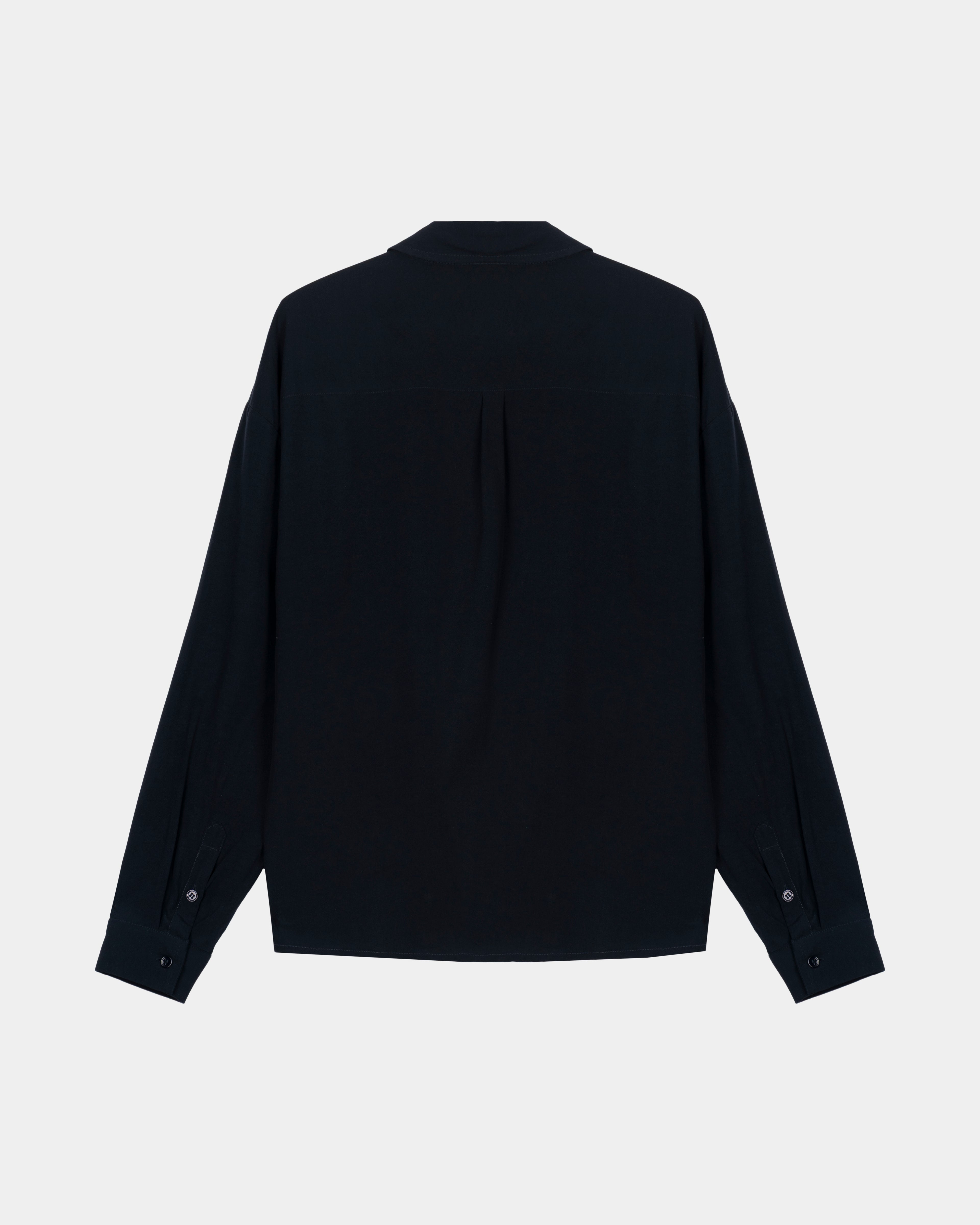 Drape Shirt - Navy