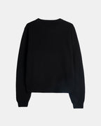 Wool Cashmere Crewneck - Black