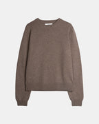 Wool Cashmere Crewneck - Taupe