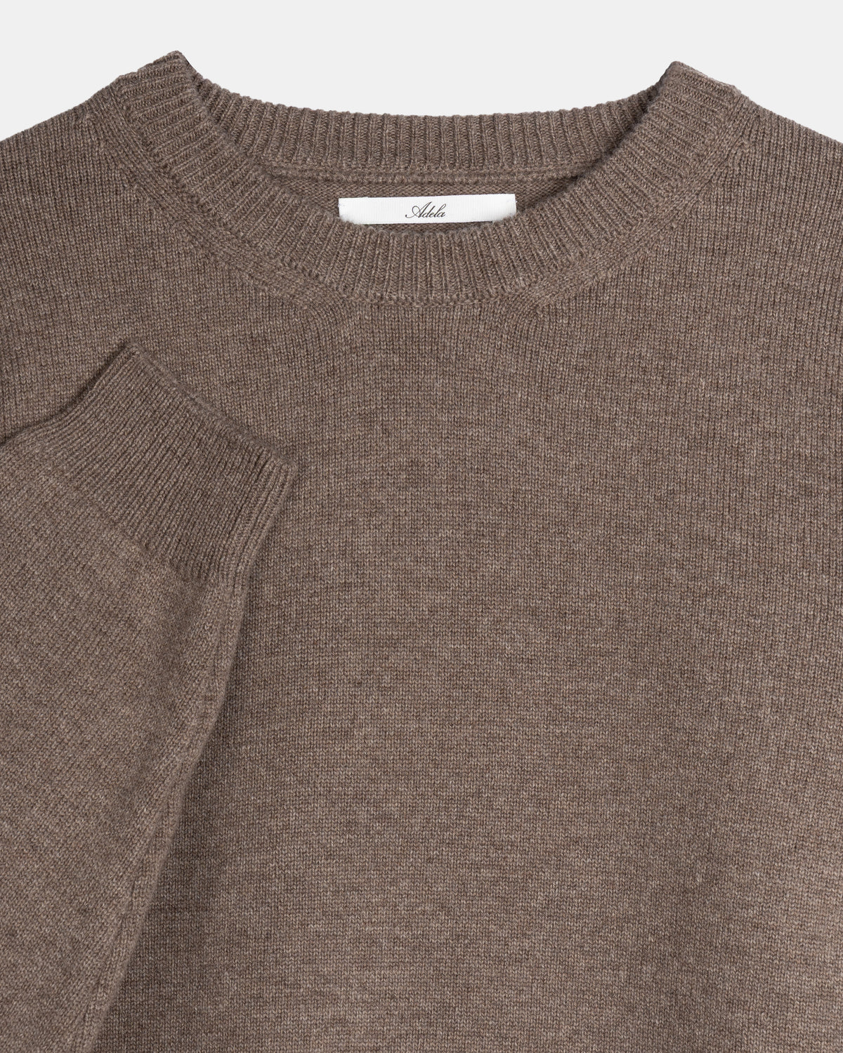 Wool Cashmere Crewneck - Taupe