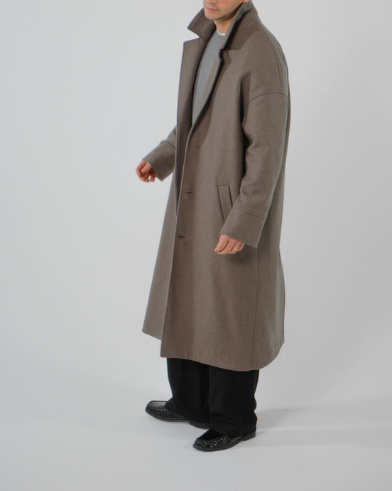 Wool Cashmere Coat - Taupe