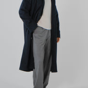 Wool Cashmere Coat - Navy | SAMPLE