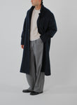 Wool Cashmere Coat - Navy