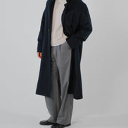Wool Cashmere Coat - Navy | SAMPLE