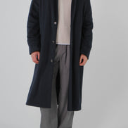 Wool Cashmere Coat - Navy | SAMPLE