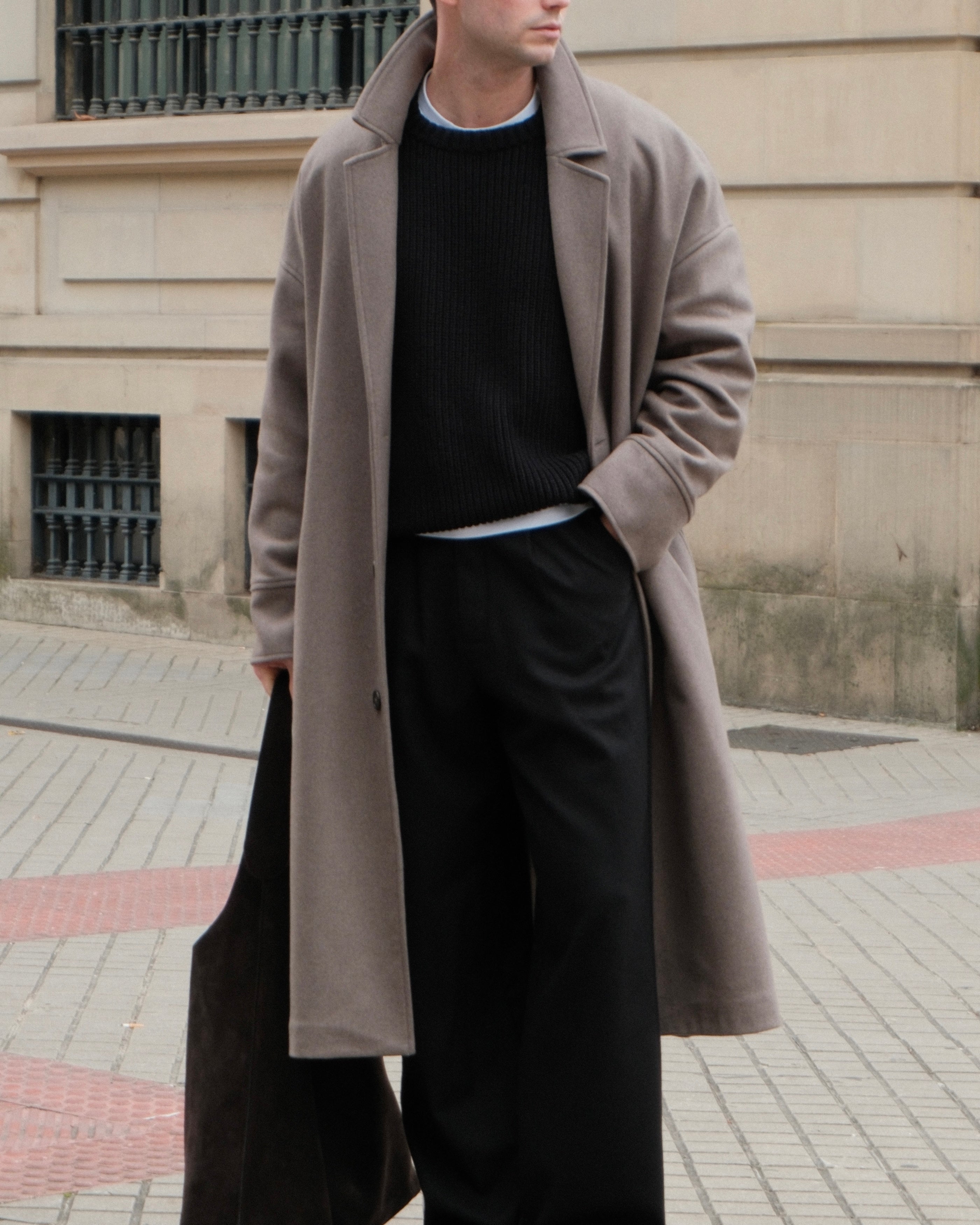 Wool Cashmere Coat - Limited Edition Taupe