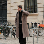 Wool Cashmere Coat - Taupe | FINAL SALE